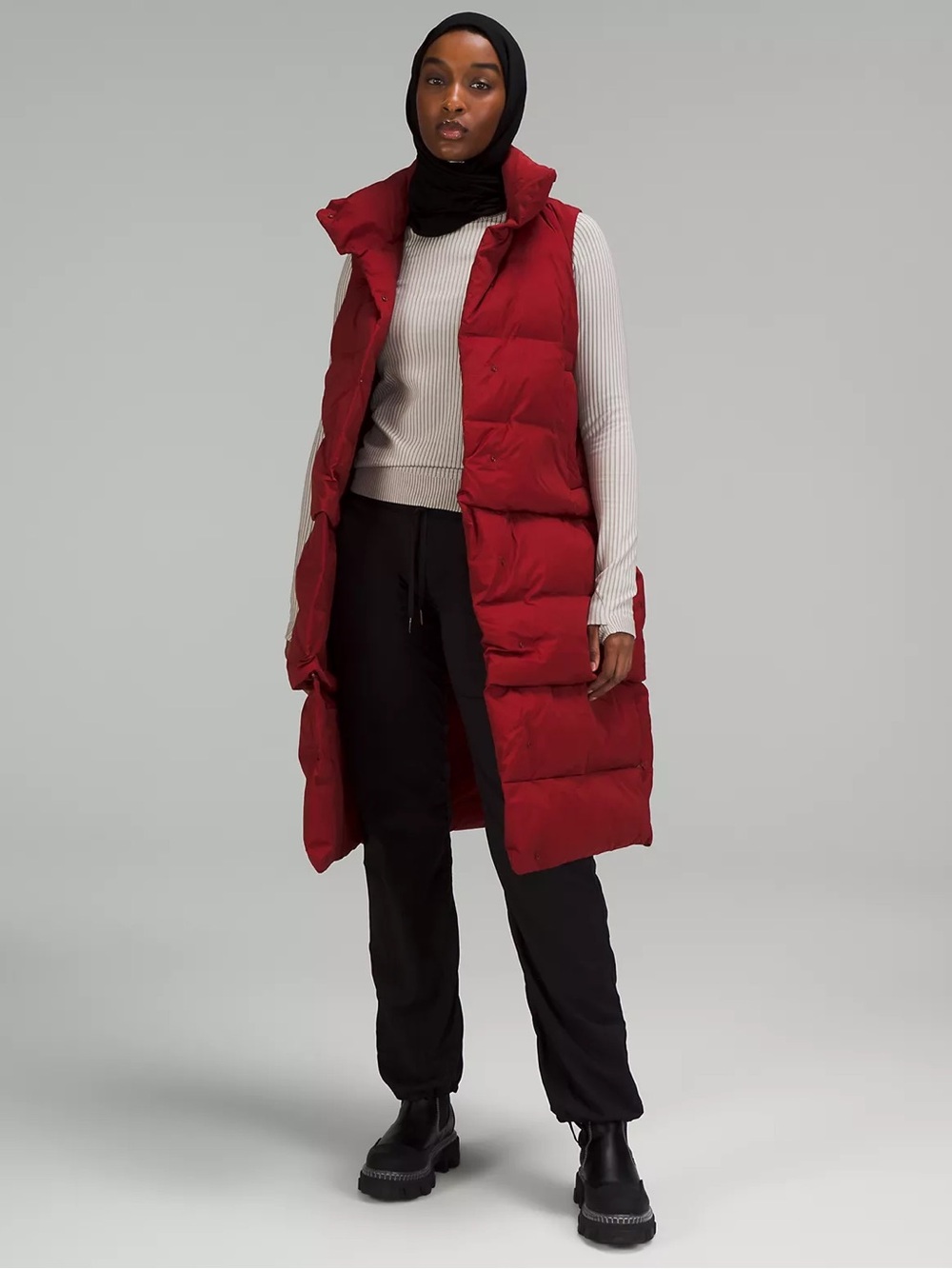 NWT Lululemon Transformable Parka Dark Sport Red Size 6 $368